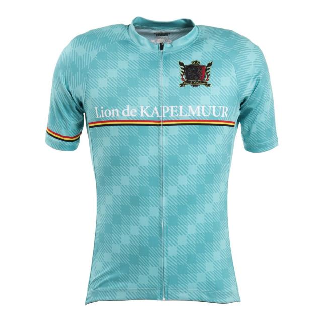 カペルミュール(KAPELMUUR)半袖ジャージ チェッカープリント チェレステ lihs1019(Men’s)の通販は 5,863円