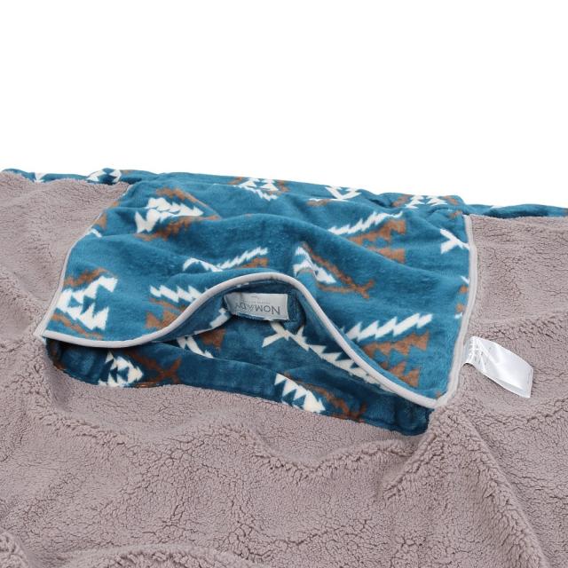アミナ(amina)裏ボア NOMADY ブランケット XL シングルサイズ CCKP4303TQ BLUE 保温(Men’s…の通販は
