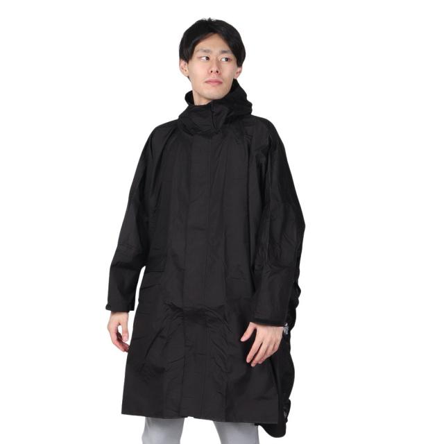 キウ(Kiu)レインコート ニュースタンダード レインポンチョ K163-900-R ブラック 収納袋付 防水ラミネート加工(…の通販は 5,280円