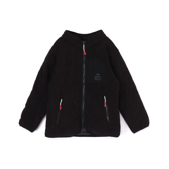チャムス(CHUMS)ジュニア アウター ジャケット ブービーステッチ フリースジャケット CH24-1059-K001 ブラ…の通販は