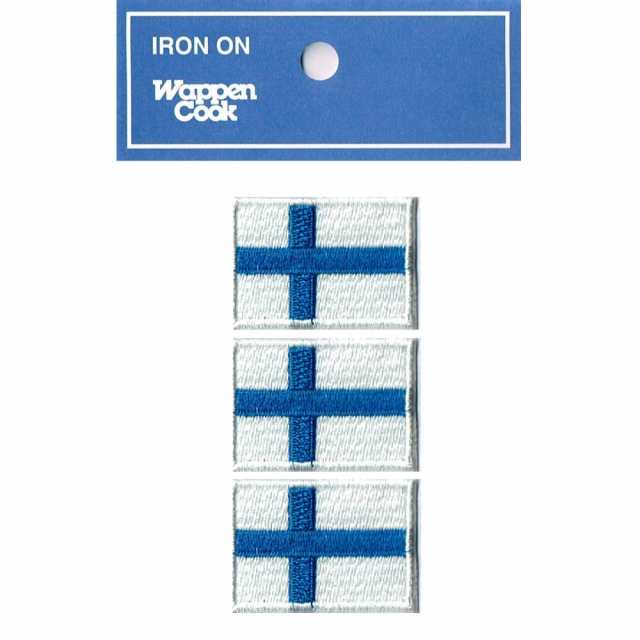 フィンランド国旗 ワッペン Ss 3枚セット アイロン接着 ワッペン エンブレム の通販はau Pay マーケット Wappencook