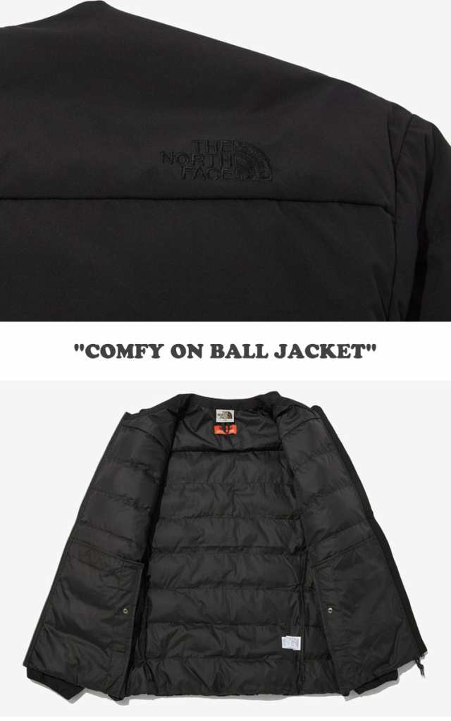 ノースフェイス COMFY ON BALL JACKET L ブラック-