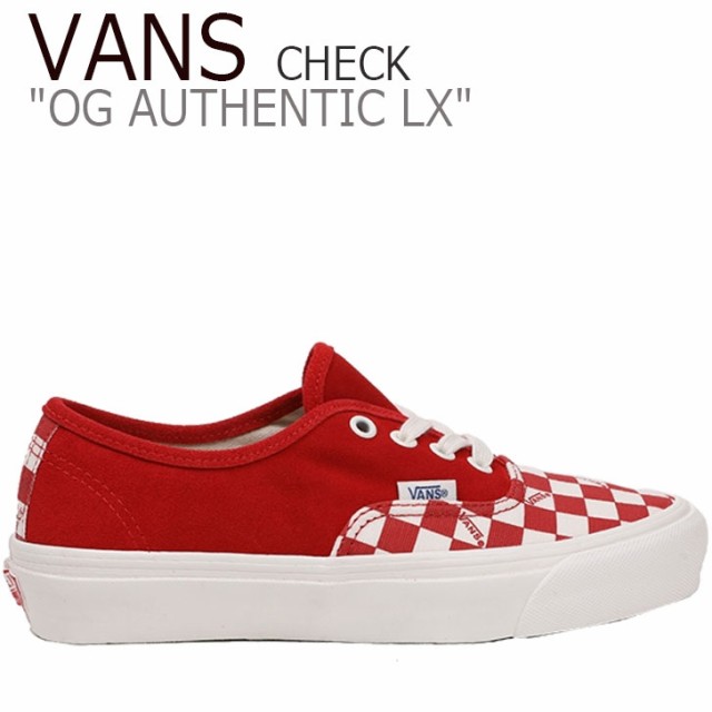 vans og authentic lx red