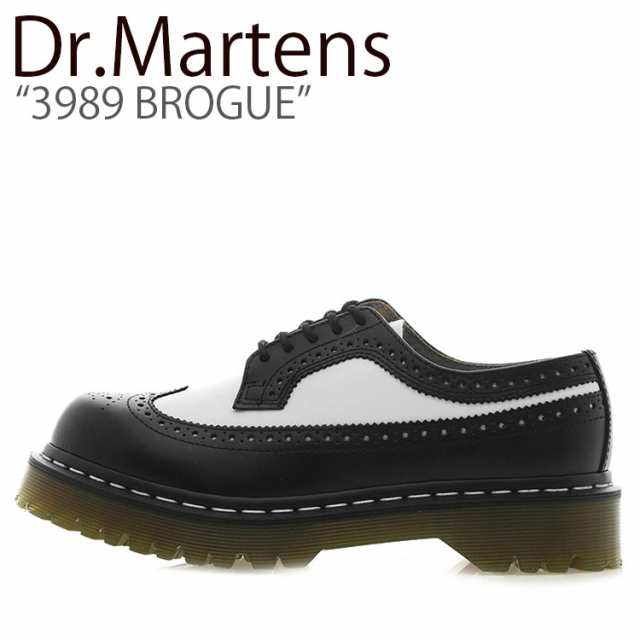 ドクターマーチン スニーカー Dr.Martens 3989 BROGUE 3989 ブローグ BLACK WHITE ブラック ホワイト  10458001 シューズ｜au PAY マーケット