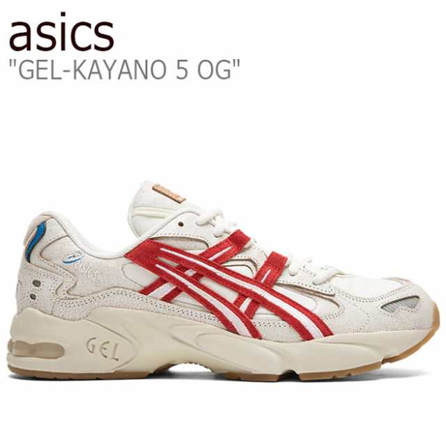 アシックス スニーカー Asics メンズ Gel Kayano 5 Og ゲルカヤノ5 Og Cream クリーム Red レッド 1021a3 100 シューズの通販はau Pay マーケット Select Option