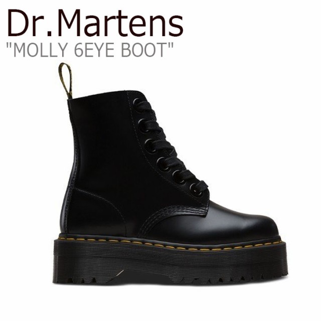 ドクターマーチン スニーカー Dr Martens メンズ レディース Molly 6eye Boot モリー 6ホール ブーツ Black ブラック シューズの通販はau Pay マーケット Select Option