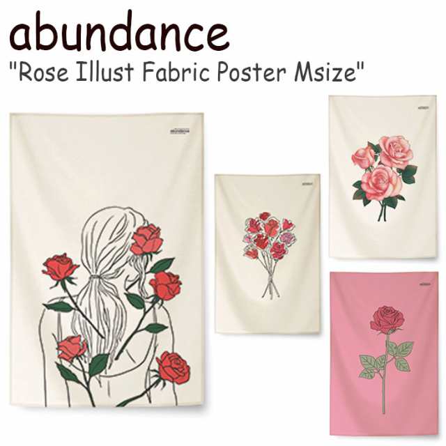 アバンダンス タペストリー Abundance ローズイラスト ファブリックポスターm Rose Illust Fabric Poster フラワー Gm 2 3 4 Accの通販はau Pay マーケット Select Option