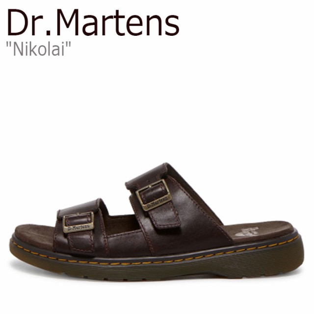 ドクターマーチン サンダル Dr.Martens メンズ レディース NIKOLAI ニコライ DARK BROWN ダーク ブラウン  24415201 シューズ｜au PAY マーケット