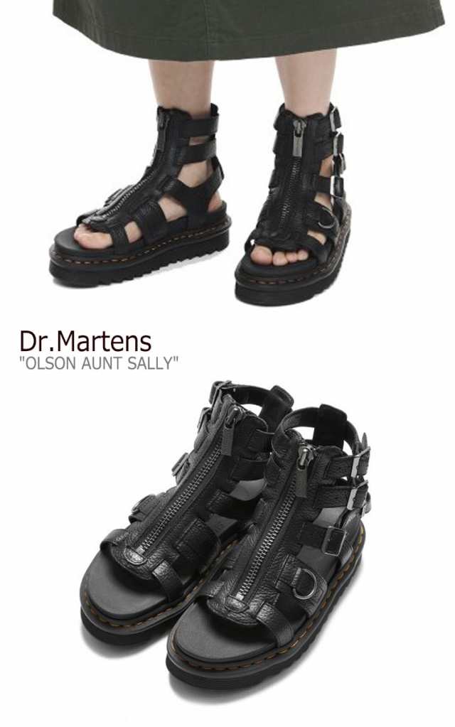 ドクターマーチン サンダル Dr.Martens レディース OLSON AUNT SALLY オルソン アント サリー BLACK ブラック  26561001 シューズ ｜au PAY マーケット