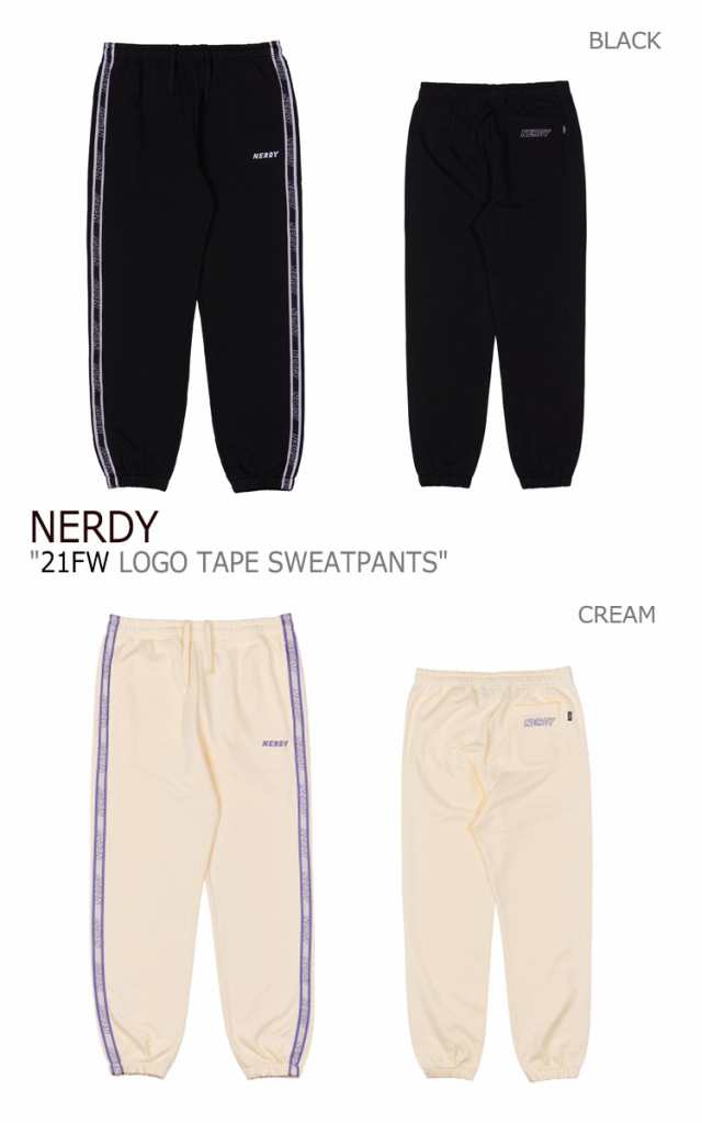 ノルディ ボトムス NERDY LOGO TAPE SWEATPANTS ロゴ テープ