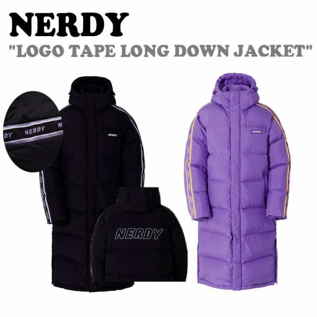 ノルディ アウター NERDY LOGO TAPE LONG DOWN JACKET ロゴ テープ ロング ダウン ジャケット 全2色 PNEW21DJ0901/17 ノルディー ウェアの通販は