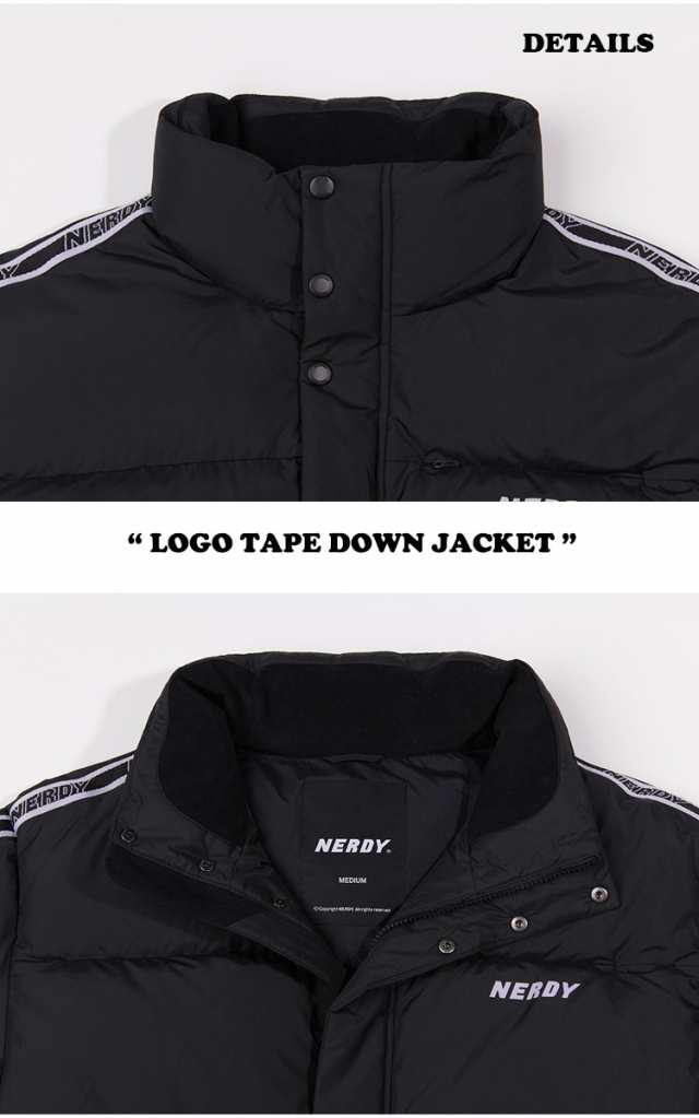 ノルディ アウター NERDY LOGO TAPE DOWN JACKET ロゴ テープ ダウン