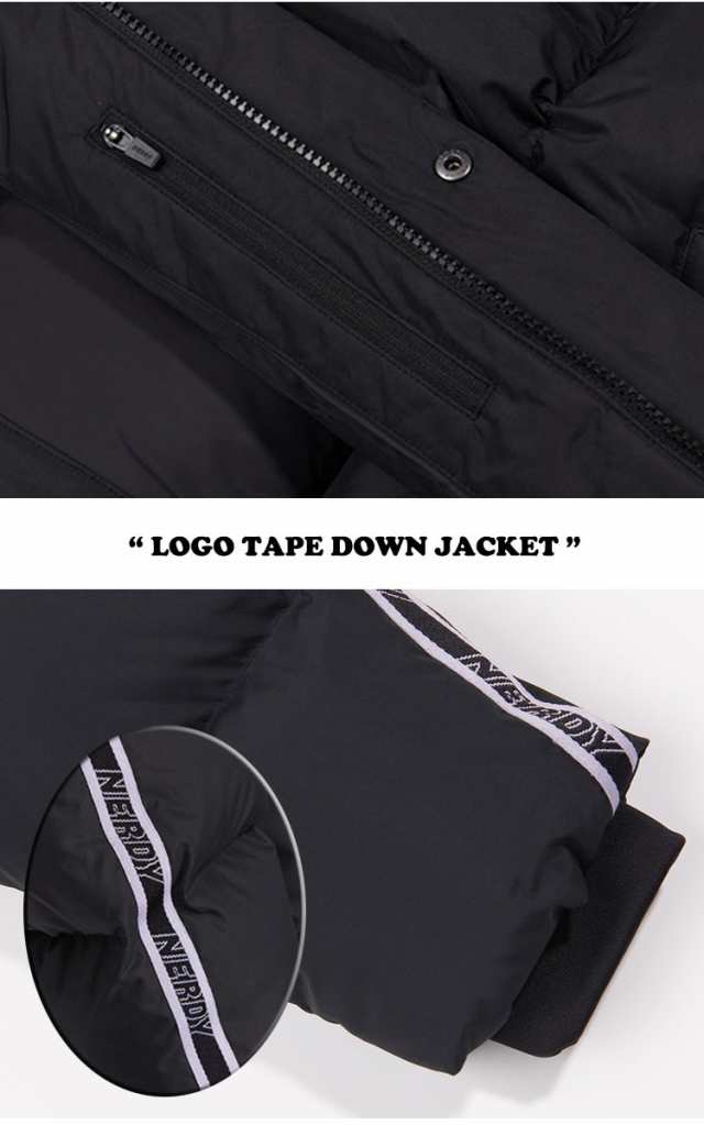 ノルディ アウター NERDY LOGO TAPE DOWN JACKET ロゴ テープ ダウン