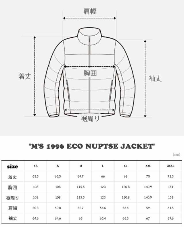 ノースフェイス ダウン THE NORTH FACE M'S 1996 ECO NUPTSE JACKET