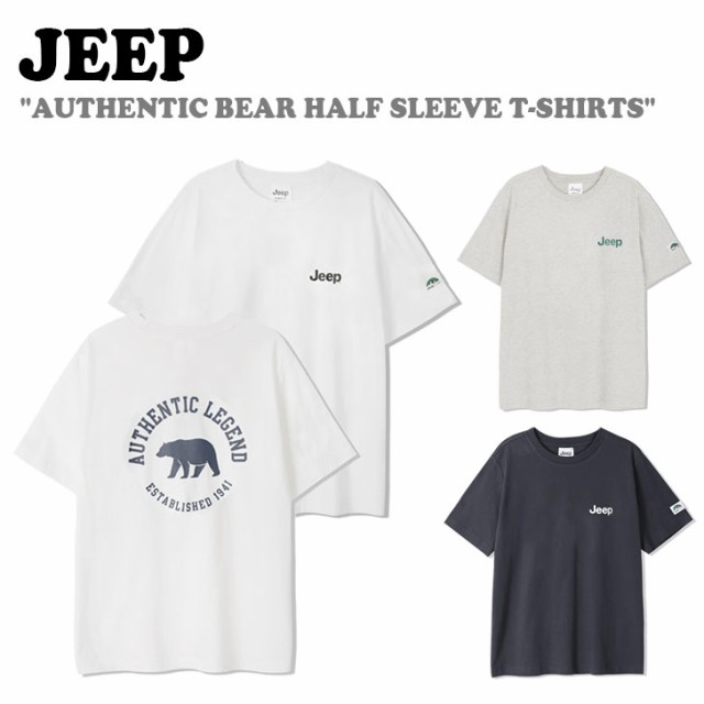 ジープ 半袖Tシャツ Jeep AUTHENTIC BEAR HALF SLEEVE T-SHIRTS オーセンティック ベア ハーフスリーブ Tシャツ 全3色 JO6TSU206 ウェアの通販は