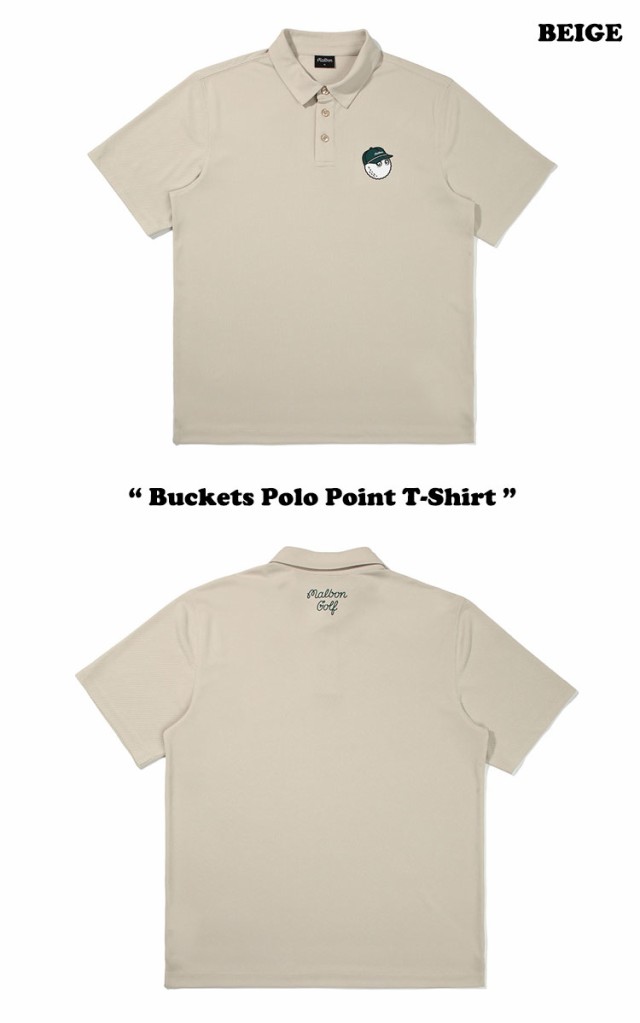 マルボンゴルフ MALBON GOLF Buckets Polo Point T-Shirt バケッツ