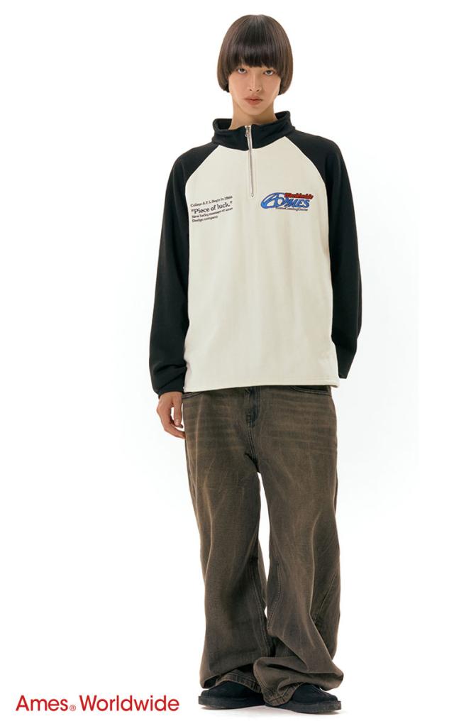 ★AMES-WORLDWIDE★NEW MESSAGE SWEATSHIRT GREY★正規品/送料込 AMESWORLDWIDE（アメスワールドワイド）の「【UNISEX】AMES