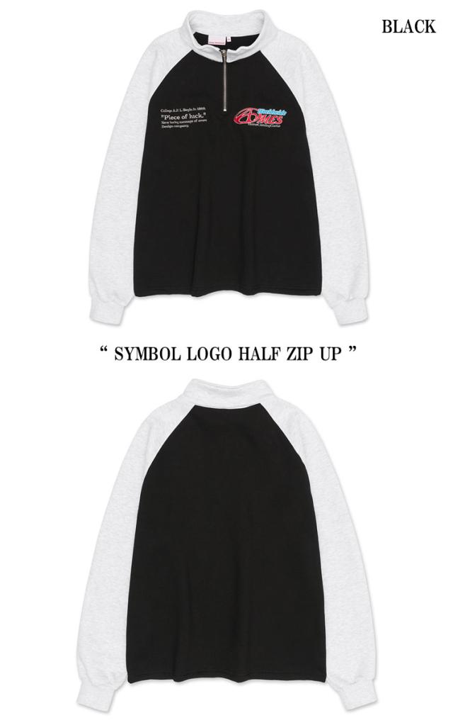 ★AMES-WORLDWIDE★ROUND LOGO EMBROIDERED HALF ZIPUP GR★人気 ☆AMES-WORLDWIDE☆ROUND LOGO EMBROIDERED HALF ZIPUP GR☆人気