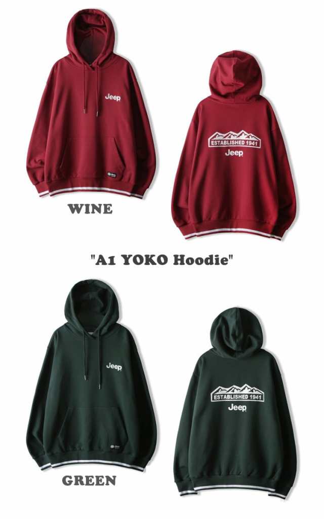 ジープ パーカー Jeep メンズ レディース A1 YOKO Hoodie ヨコ