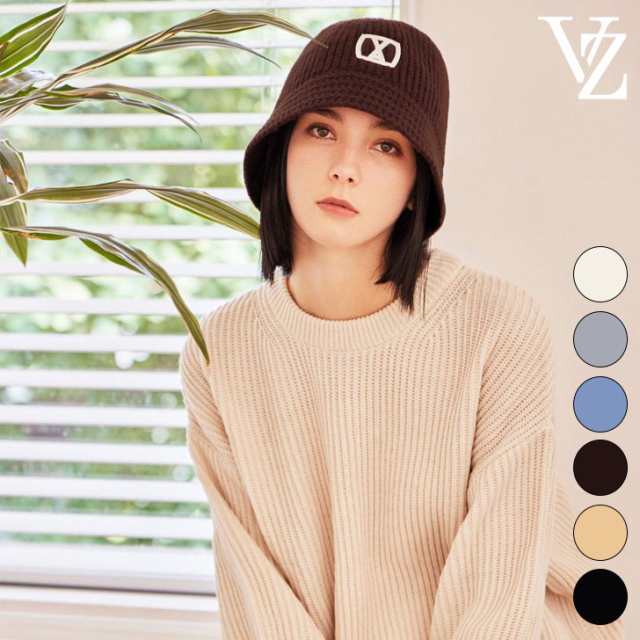 バザール バケットハット VARZAR 正規販売店 VA Square Applique Knit