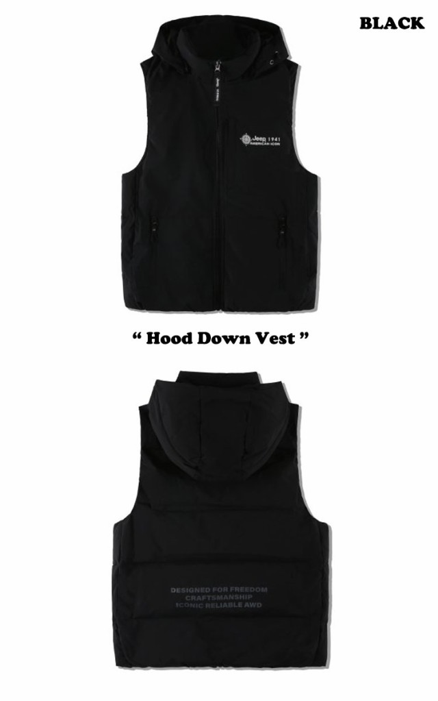 ジープ ベスト Jeep Hood Down Vest フード ダウン ベスト OFF WHITE