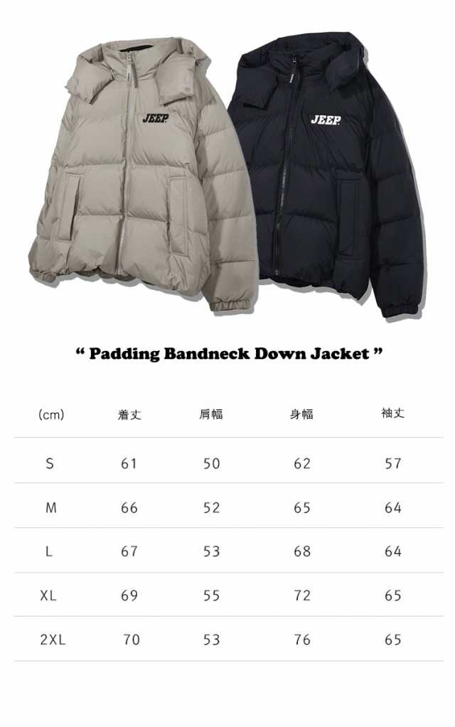 ジープ ダウンジャケット Jeep Padding Bandneck Down Jacket ぺディン ...