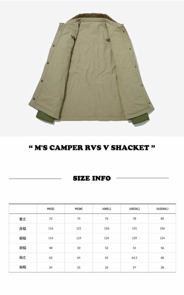 ノースフェイス ジャケット THE NORTH FACE M'S CAMPER RVS V SHACKET キャンパー リバーシブル 全3色  NJ3NP54A/B/C ウェア｜au PAY マーケット