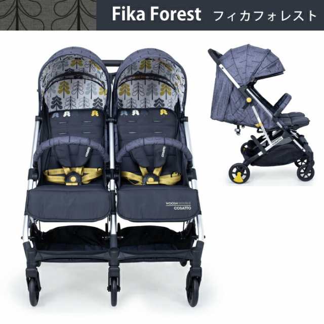 二人乗り 双子 ベビーカー バギー A型 双子用 ストローラー 折りたたみ