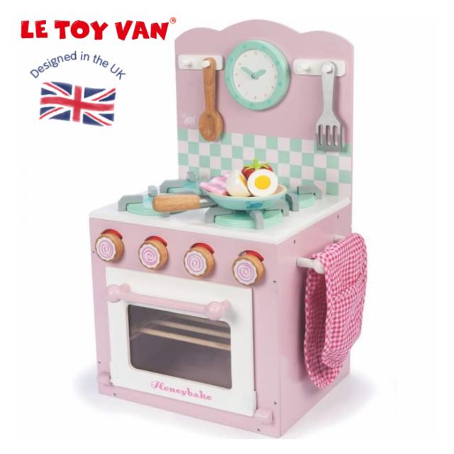 イギリス 木製&ペイントキッチン レトイバン オーブンコンロセット Le Toy Van oven&hob set 小物付ミの通販は