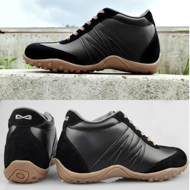 シークレットシューズ 8cmアップ シークレットスニーカー 本革 mnx15