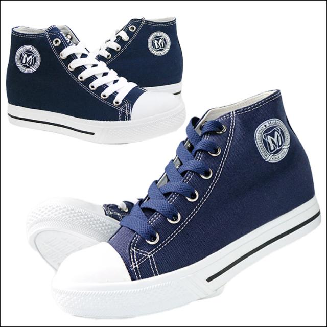 シークレットシューズ 7cmアップ シークレットスニーカー ハイカット