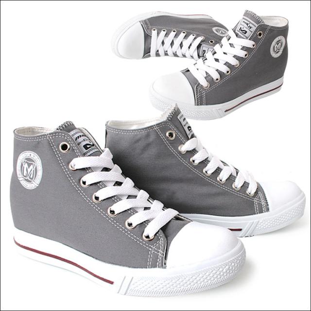 シークレットシューズ 7cmアップ シークレットスニーカー ハイカット