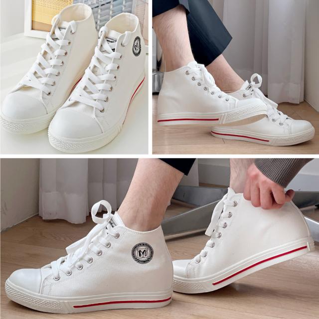 シークレットシューズ 7cmアップ シークレットスニーカー ハイカット