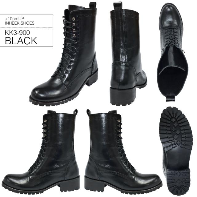 シークレットブーツ 10cmアップ 本革 メンズブーツ kk3-900_1