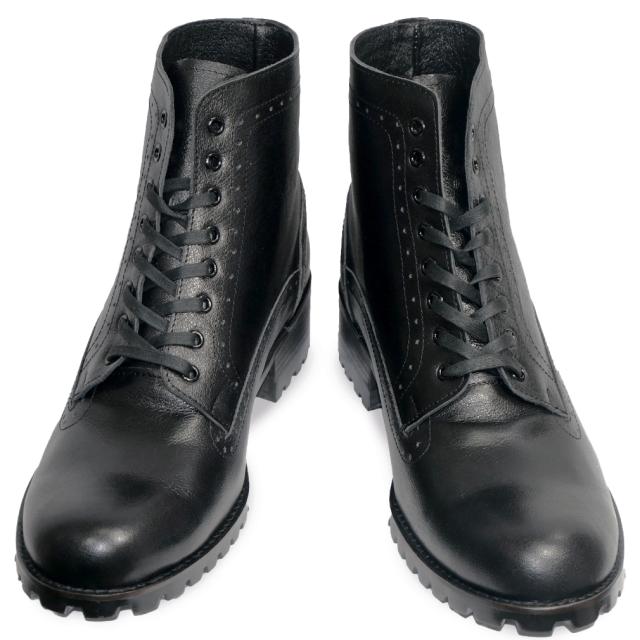 シークレットブーツ 10cmアップ 本革 バイクの足付き改善