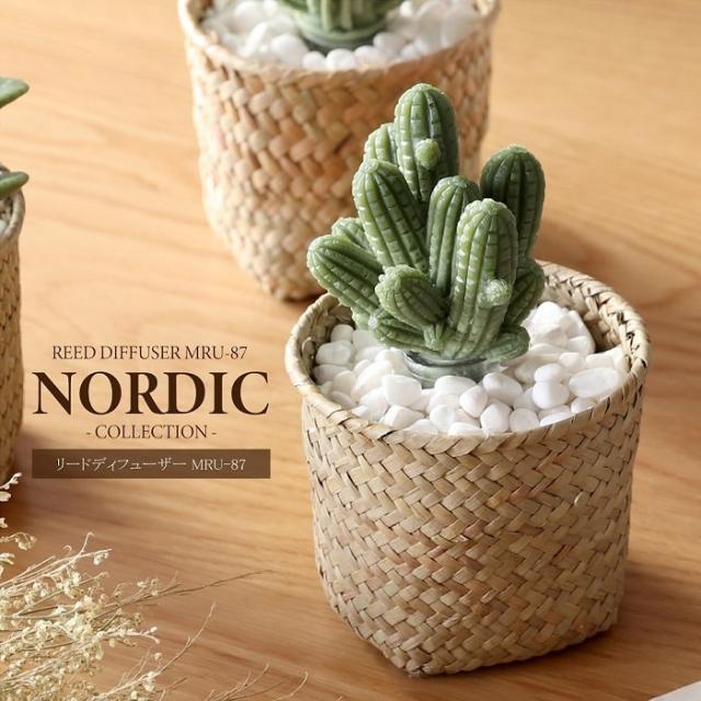 アロマ リードディフューザー Mru 87 Nordic 多肉植物 サボテン 造花 ラタン 籐 バスケット ボタニカル インテリアの通販はau Pay マーケット インク