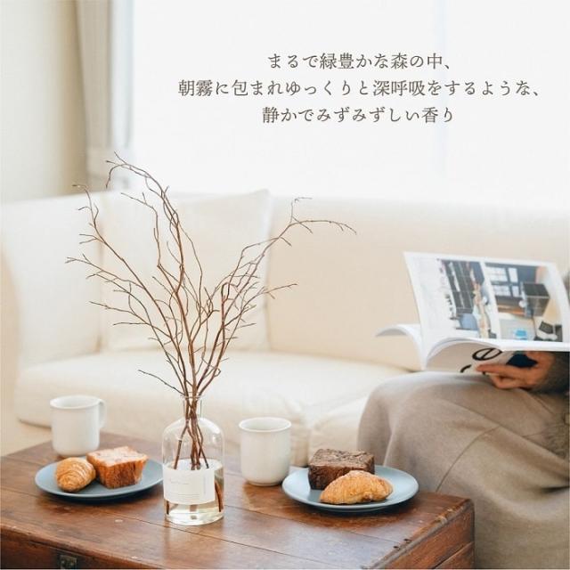 アロマ Odai ヒメシャラ リードディフューザー 天然素材 天然由来精油 天然由来芳香蒸留水 ヒノキスティック付き 芳香期間約1.5ヶ月 ローカルメイド ルームフレグランス 芳香剤 樹木 森林 フォレスト ヒーリング ディスプレイ オブジェ ギフト 贈り物 インテリア_4
