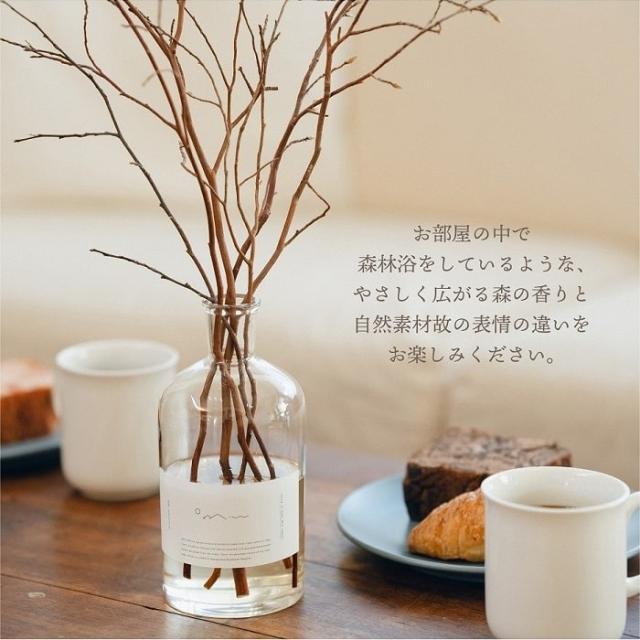 アロマ Odai ヒメシャラ リードディフューザー 天然素材 天然由来精油 天然由来芳香蒸留水 ヒノキスティック付き 芳香期間約1.5ヶ月 ローカルメイド ルームフレグランス 芳香剤 樹木 森林 フォレスト ヒーリング ディスプレイ オブジェ ギフト 贈り物 インテリア_5