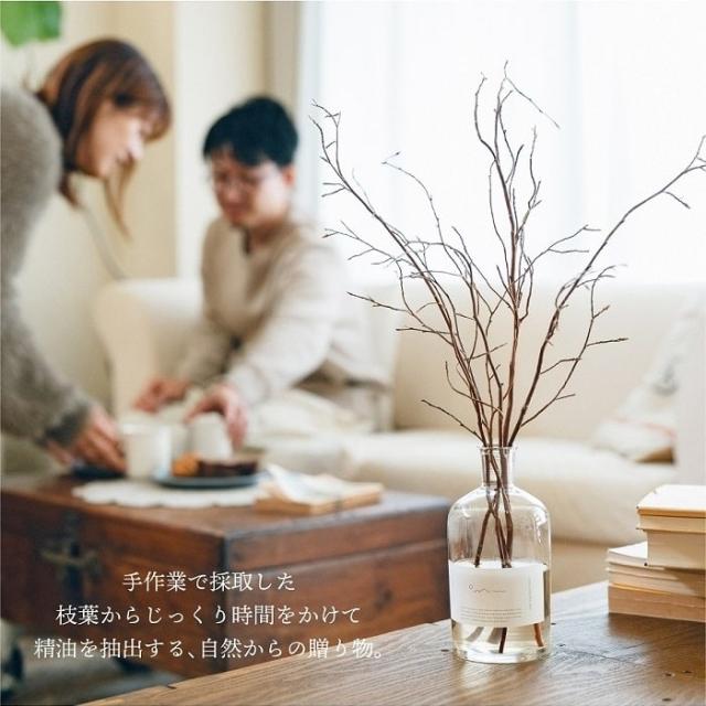 アロマ Odai ヒメシャラ リードディフューザー 天然素材 天然由来精油 天然由来芳香蒸留水 ヒノキスティック付き 芳香期間約1.5ヶ月 ローカルメイド ルームフレグランス 芳香剤 樹木 森林 フォレスト ヒーリング ディスプレイ オブジェ ギフト 贈り物 インテリア_6