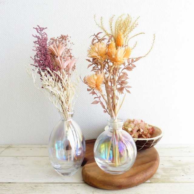 フラワーベース シャボン 一輪挿し ガラス 花瓶 花器 アロマ