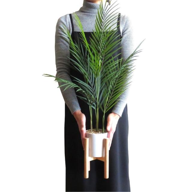 人工観葉植物 アーティフィシャルグリーン アレカヤシスタンディングポット70 高さ70cm スタンド付き PP製鉢 ヤシ 造花 フェイク 観葉植物 贈り物 インテリア_10