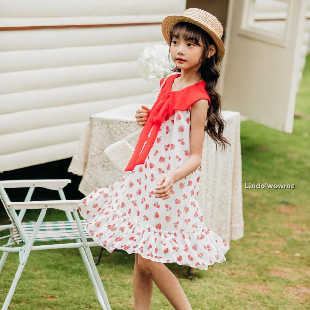 女の子 子供服 ワンピース ふんわりスカート 可愛いワンピース タンクトッス スイート きれいめの通販はau Wowma Lindo