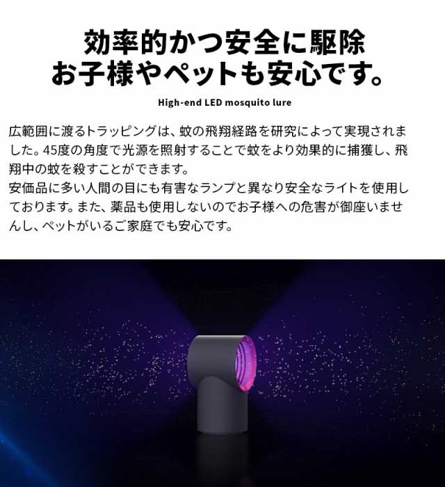 蚊取り器 捕虫器 蚊 虫取り器 おすすめ 屋内 屋外 薬剤不要なので小さなお子様やペットがいる家庭でも おしゃれ 静音の通販はau Pay マーケット Wonder Labo