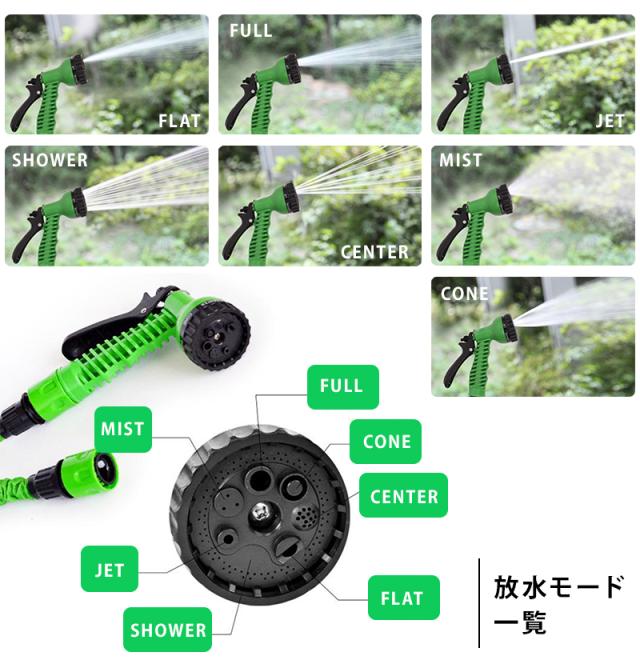 ホース 3倍伸びるホース 15m おしゃれ 散水ホース ガーデンホース 洗車や園芸に コイルホースのように伸縮してコンパクトの通販はau Pay マーケット Wonder Labo