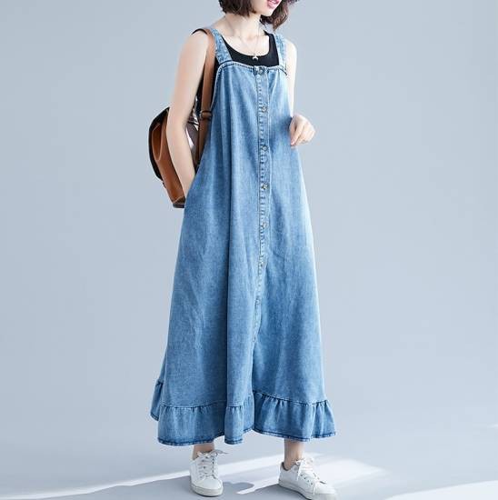 ワンピース ロング リゾートワンピース リゾートワンピ 夏 春夏新作 春服 春物 夏服 キャミワンピ デニム マキシ丈 ゆったり リゾート 海の通販はau Pay マーケット Leaflower