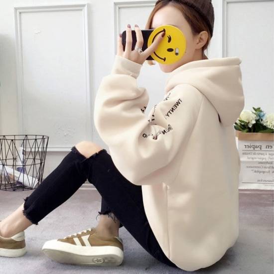 パーカー スウェットパーカー レディース トップス カジュアル ロゴ入り オーバーサイズ フーディ 大きいサイズ 韓国 秋冬新作 秋冬 秋色の通販はau Pay マーケット Leaflower