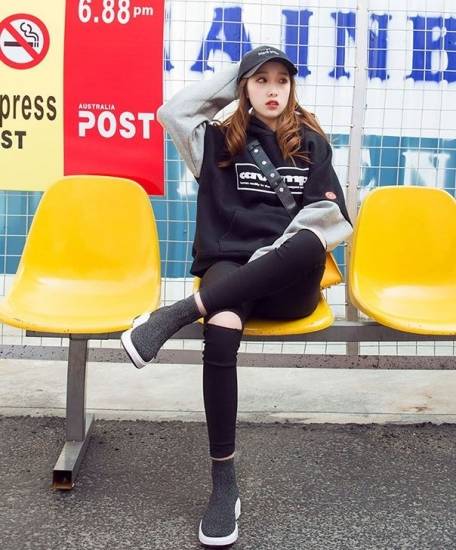 即納ブーツ ショートブーツ レディース シューズ 靴 カジュアル ハイカット ソックススニーカー 厚底 ソックスシューズ スポーツ 韓国 の通販はau Pay マーケット Leaflower