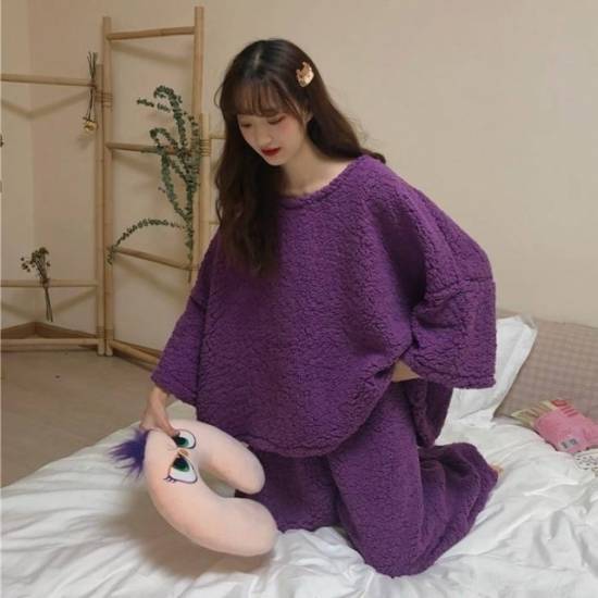 即納 パジャマ レディース 女の子 ワンピース もこもこ 部屋着 レディース ワンピース レディース セットアップ レディース 大きいサイズの通販はau Pay マーケット Leaflower