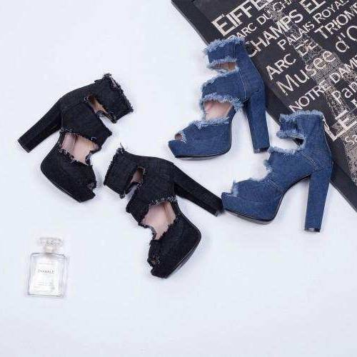 サンダル レディース 大きいサイズ 夏 厚底 デニム ハイヒール 美脚 サンダル レディース 大きいサイズ 夏 厚底 デニム ハイヒール 美脚 の通販はau Pay マーケット Leaflower