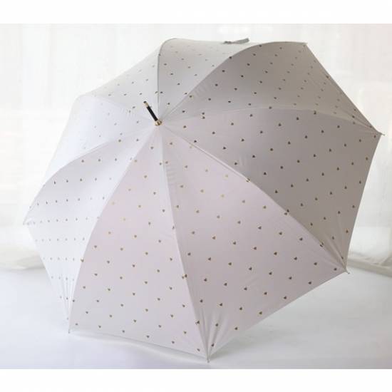 日傘 長傘 レディース パラソル 晴雨兼用 総柄プリント 総柄 ハート柄 かわいい シンプル メタリック デイリー 使いやすい 日傘 長傘 の通販はau Pay マーケット Leaflower